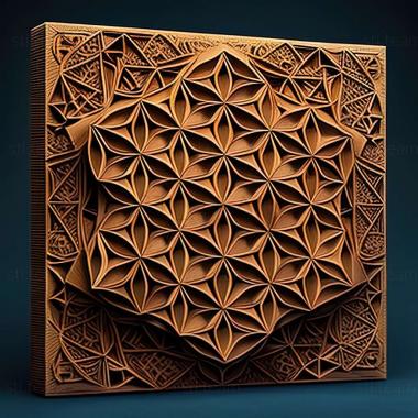 3D model sacred geometry (STL)